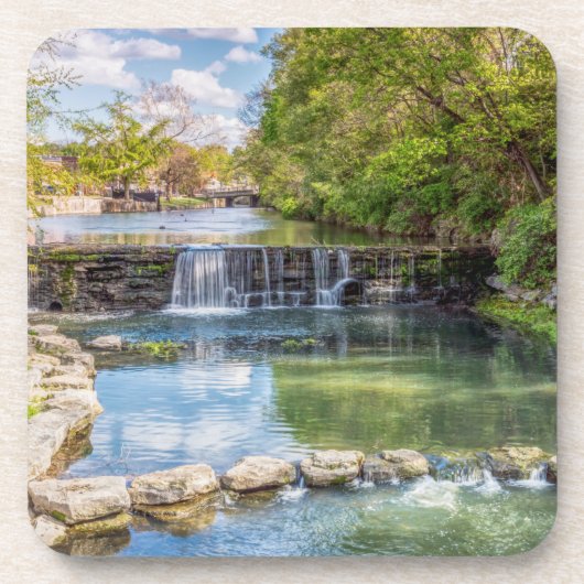 Siloam Springs Sager Creek Waterfall Untersetzer S (Vorderseite)