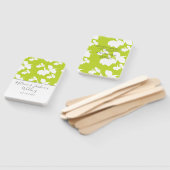 Silohuette Lemon Lime Green Wedding Fächer (Non-assembled)