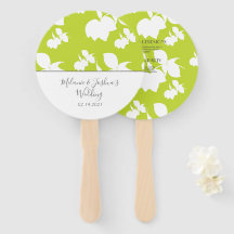 Silohuette Lemon Lime Green Wedding Round