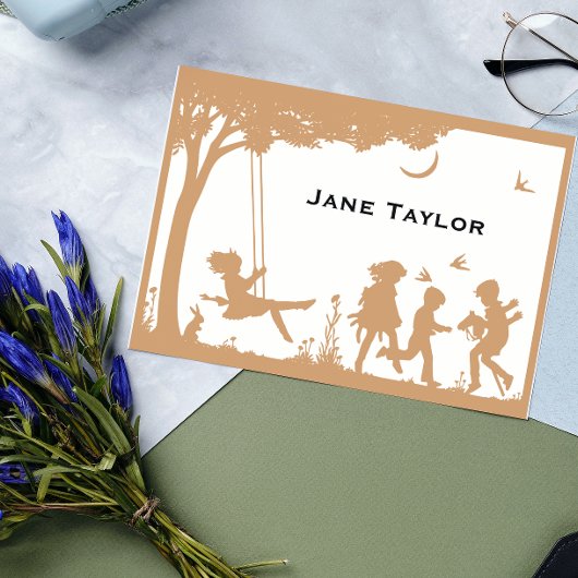 Silouette-Mama Telefonnummerkarte