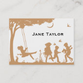 Silouette-Mama Telefonnummerkarte (Vorderseite)