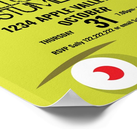 Siloween Frankensteinmonster-Party Poster (Ecke)