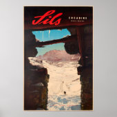 Sils, Engadin, Schweiz, Skiposter Poster (Vorne)