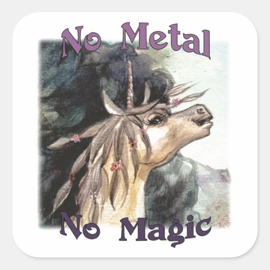 Silubhra No Metal No Magic Stickers (Vorderseite)