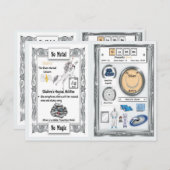 Silubhra - Silver Horn Unicorn Game Card Postkarte (Vorne/Hinten)