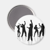 Silueta de baile magnet (Vorderseite/Rückseite)