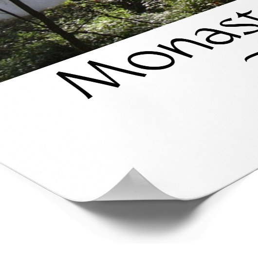 Silva2, Monasterio de Piedra, Zaragoza, Spanien Poster (Ecke)