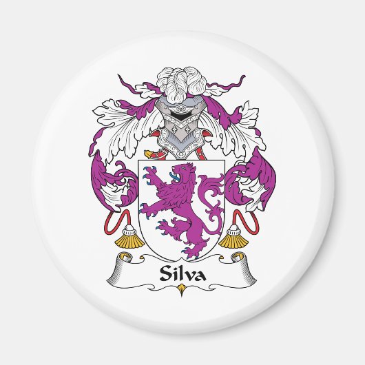 Silva Familienwappen Magnet (Vorne)