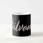 Silvana. white gold Handwriting Tasse Kaffeetasse (Mittel)