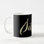 Silvana. white gold Handwriting Tasse Kaffeetasse (Links)