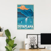 Silvaplana Engadin Surlej Schweizer Alpen Schweiz Poster (Heimbüro)