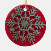 Silvar Snowflake Keramik Ornament (Vorne)
