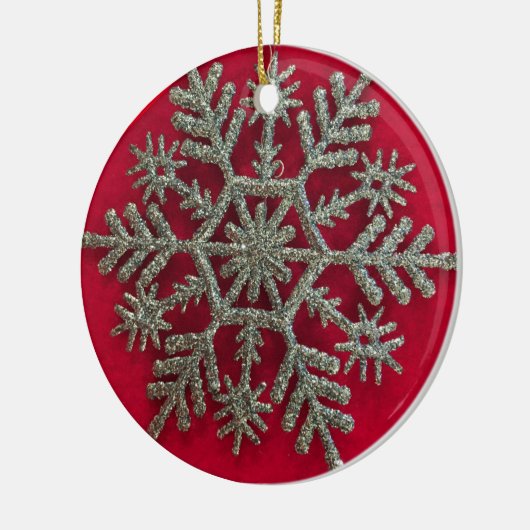 Silvar Snowflake Keramik Ornament (Links)