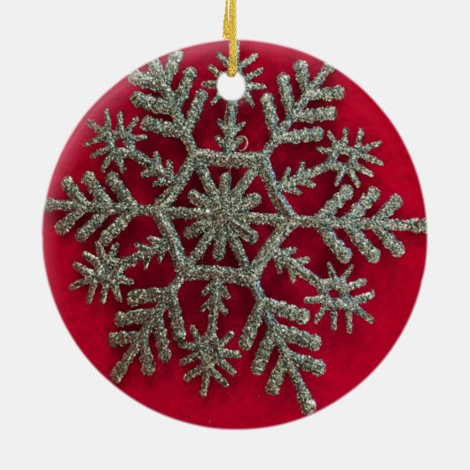 Silvar Snowflake Keramik Ornament (Hinten)