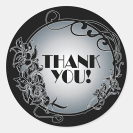 Silver 1920's Vintag Danke Stickers