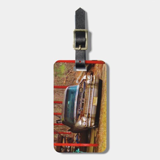 Silver 1963 Sadan Deville Gepäckanhänger (Vorderseite vertikal)