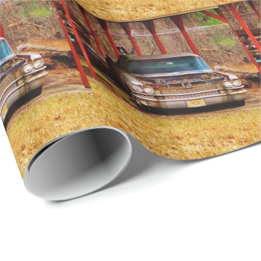 Silver 1963 Sadan Deville Geschenkpapier (Rolleneckpunkt)