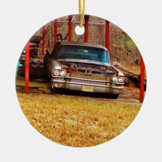Silver 1963 Sadan Deville Keramik Ornament (Vorne)