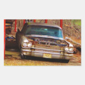 Silver 1963 Sadan Deville Rechteckiger Aufkleber (Vorderseite)