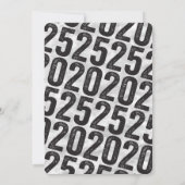 Silver 2025 Ring in the Silver Year Eve Holiday Pa Einladung (Rückseite)