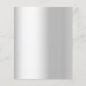 Silver 25. Hochzeitstag Einladung (Rückseite)