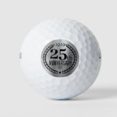 Silver 25-jähriges Firmenlogo Golfball (Vorderseite)