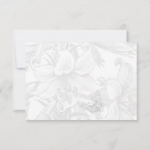 Silver 25. Jubiläum Empfang Card zur Verlängerung Einladung (Rückseite)