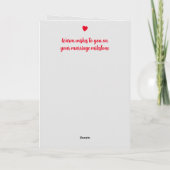 Silver 25. Jubiläum fügen Foto-Namen rot Karte (Rückseite)