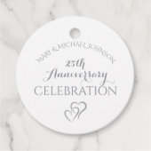 Silver 25. Jubiläum Geschenkanhänger (Vorderseite)