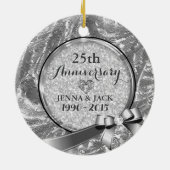 Silver 25. Wedding Anniversary Ornament (Hinten)