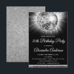 Silver 30. Geburtstag Party Disco Tanzball Einladung<br><div class="desc">Silver 30 Geburtstag Party Disco Tanz Ball Party Einladung. Die Party Einladung Silver und Black zum 30. Geburtstag eignet sich perfekt für ein modernes 30. Geburtstag Party. Auf Wunsch können vom Designer angepasste Produkte erstellt werden.</div>