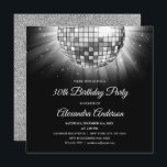Silver 30. Geburtstag Party Disco Tanzball Einladung<br><div class="desc">Silver 30 Geburtstag Party Disco Tanz Ball Party Einladung. Die Party Einladung Silver und Black zum 30. Geburtstag eignet sich perfekt für ein modernes 30. Geburtstag Party.</div>