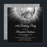 Silver 30. Geburtstag Party Disco Tanzball Einladung<br><div class="desc">Silver 30 Geburtstag Party Disco Tanz Ball Party Einladung. Die Party Einladung Silver und Black zum 30. Geburtstag eignet sich perfekt für ein modernes 30. Geburtstag Party.</div>