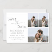 Silver 3 Foto Speichern des Datumsfensters Magneteinladung (Vorderseite)