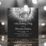 Silver 50. Geburtstagsparty Silver Disco Ball Einladung<br><div class="desc">Silver Fünfzigste Geburtstagsparty Silver Disco Ball Party Einladung. Die 50. Geburtstagsfeier in Silber und Schwarz lädt zu einer modernen 50. Geburtstagsparty ein. Auf Wunsch können vom Designer angepasste Produkte erstellt werden.</div>