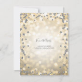 Silver 60. Geburtstag Gold Lights Save The Date (Rückseite)