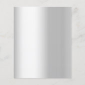 Silver 60. Hochzeitstag Einladung (Rückseite)