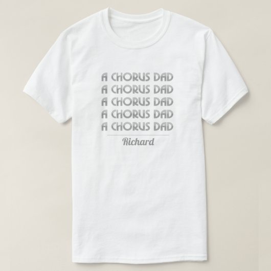 Silver A Chorus Vater T - Shirt (Design vorne)