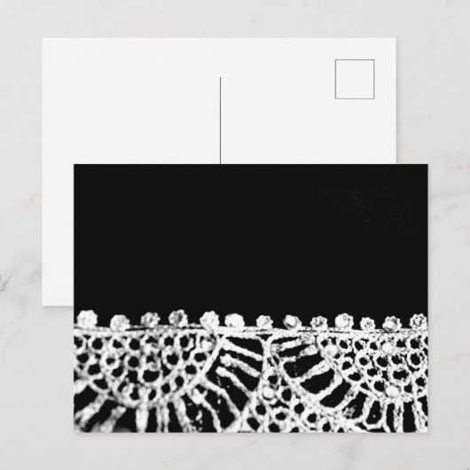 Silver Abaya Pattern Einladungspostkarte (Vorne/Hinten)