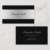 Silver Abzeichen Einfach Elegant Beruflich Visitenkarte (Vorne/Hinten)