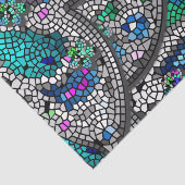 Silver Accents Mosaik Art Seidenpapier (Ausschnitt)