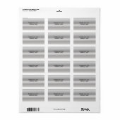 Silver Address Label Adressaufkleber (Vorne)