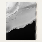 Silver Agate & Glitzer, Name und Textzeile auf Sch Planer (Rückseite)