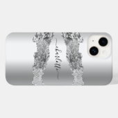 Silver Age Marmornamenskript Case-Mate iPhone Hülle (Rückseite (Horizontal))