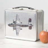 Silver Airplane Lunchbox (Beispiel)