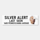 Silver Alert Joe Biden Autoaufkleber (Vorne)