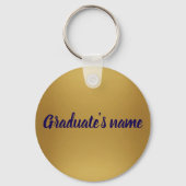 Silver Aluminum Photo Graduation Keychain Schlüsselanhänger (Rückseite)