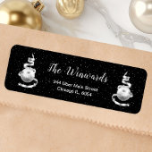 Silver and Black Christmas Ornament