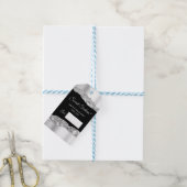 Silver and Black Glam Tränen 16 . Geburtstag Geschenkanhänger (Mit Garn)