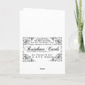 Silver and Blue Christmas Wreath Feiertagskarte (Rückseite)